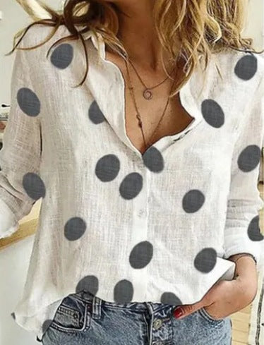 Camisa Vintage de Algodón S-5XL