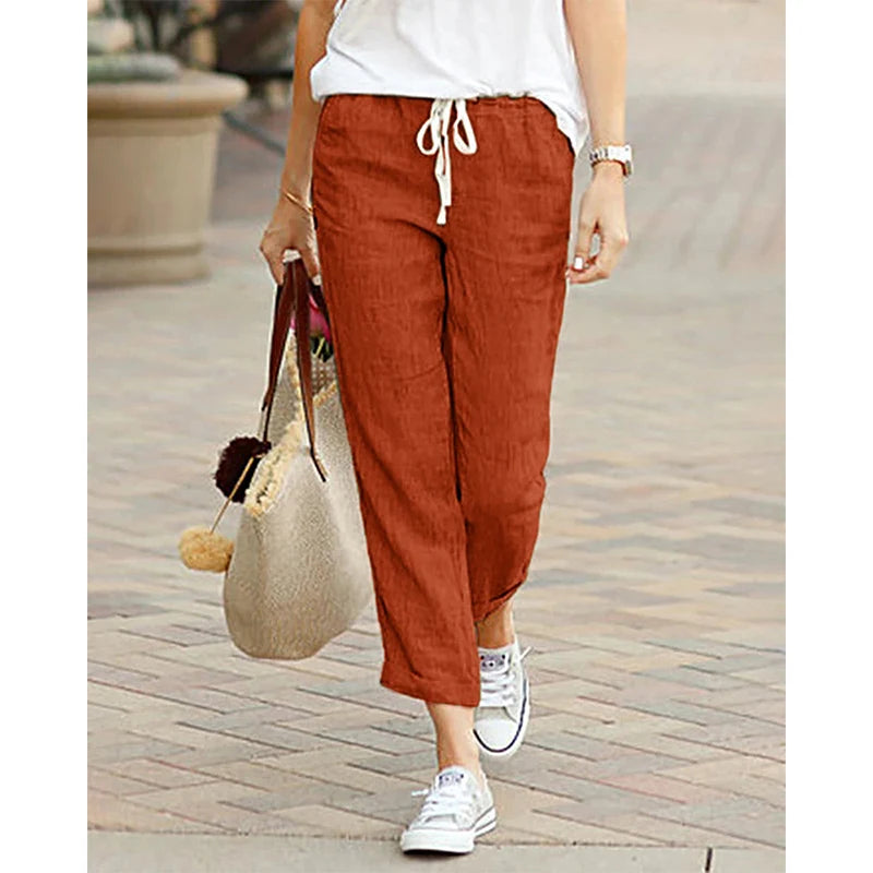 Pantalón Skinny Y2K de Algodón y Poliéster (S-XXL)