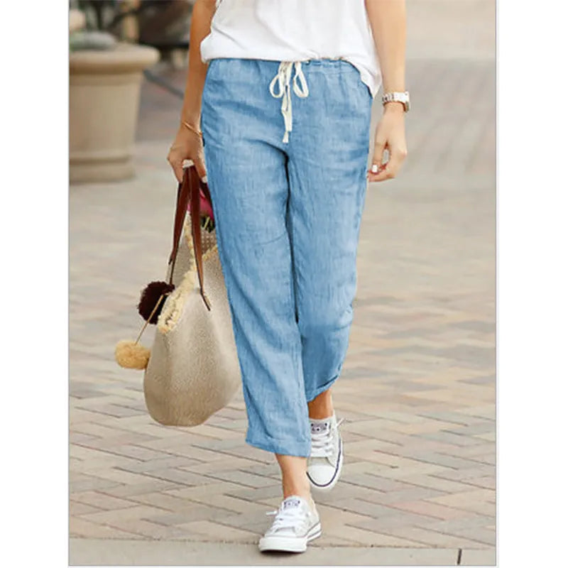 Pantalón Skinny Y2K de Algodón y Poliéster (S-XXL)