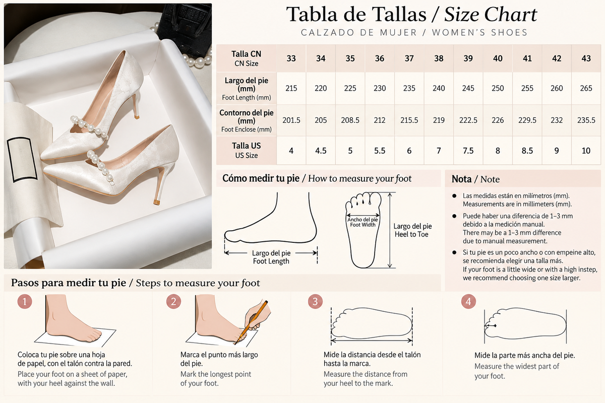 Zapatos de Tacón Satinados con Perlas