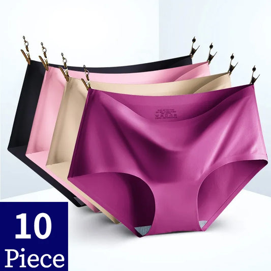 Comfortable Seamless Underwear (10 Pieces) M-4XL