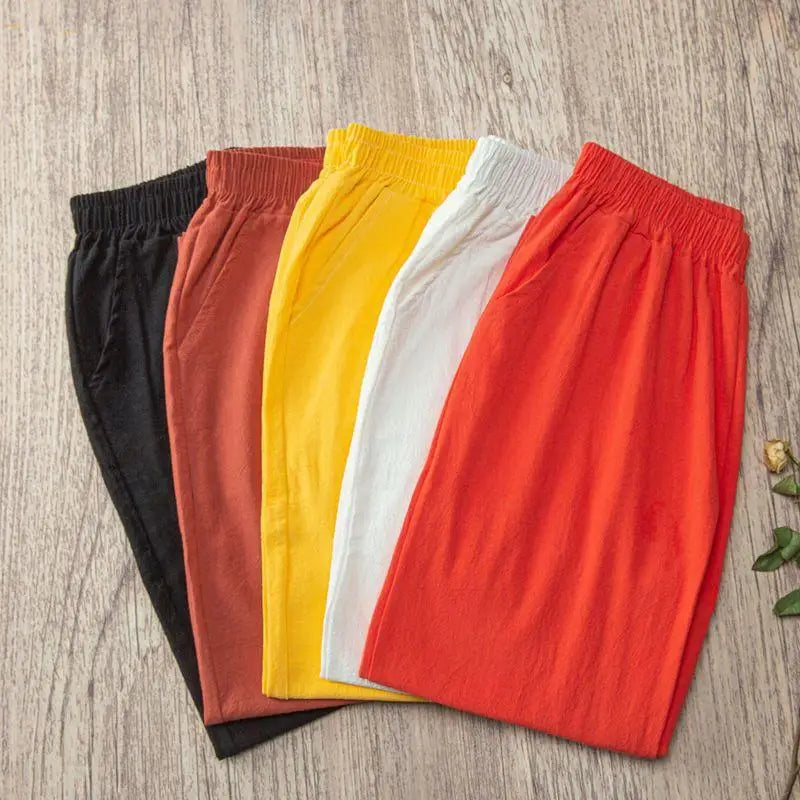 Pantalón de Algodón y Lino