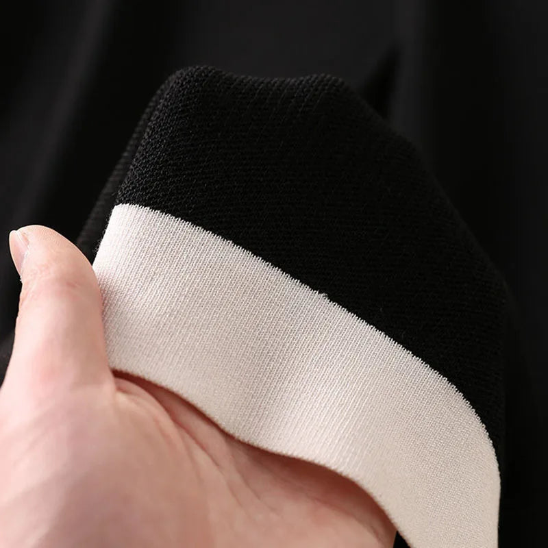 Viscose Dress with Side Slit Literary Style