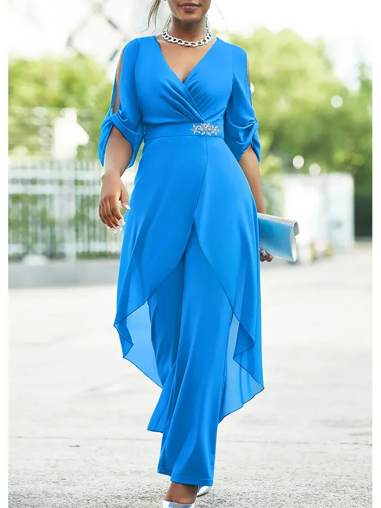 Conjunto de Noche Talla Grande de Chiffon