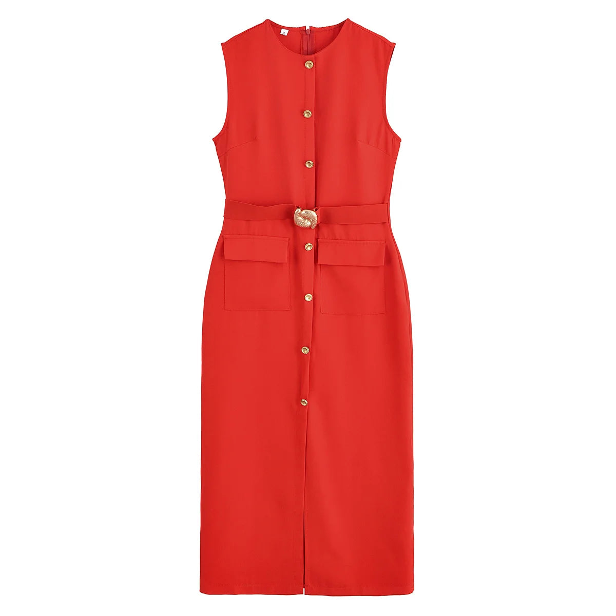 Vestido Vintage con Cinturón XS-L