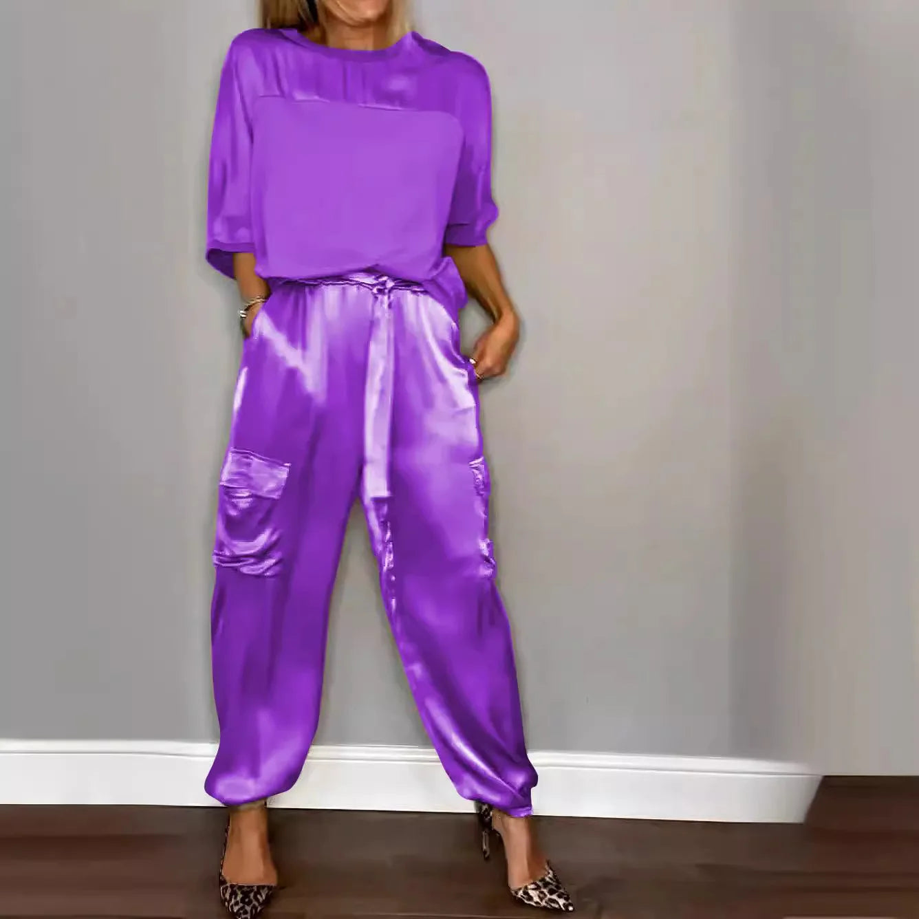 Conjunto Dos Piezas Satinado