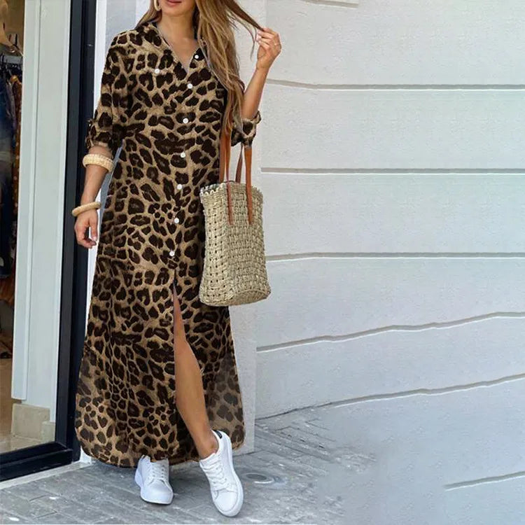 Vestido Camisero Animal Print
