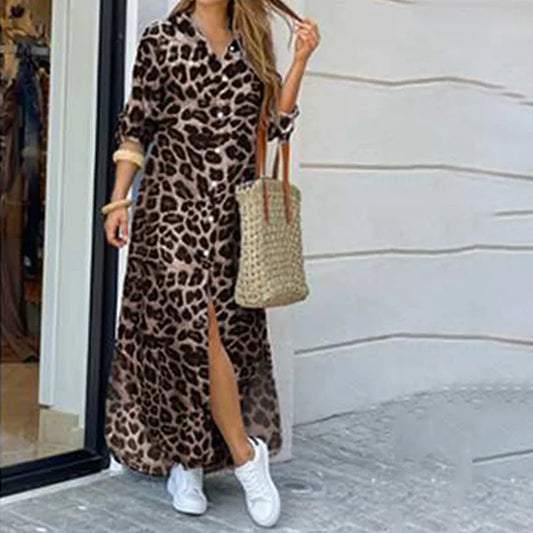 Vestido Camisero Animal Print