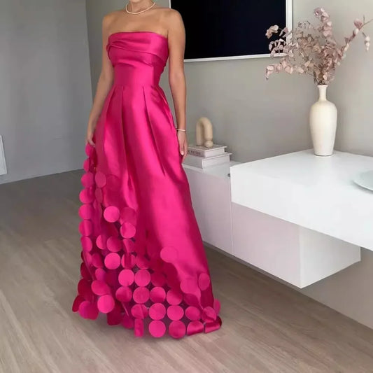 Vestido Fucsia Elegante