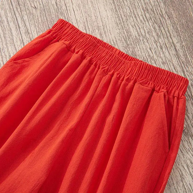 Pantalón de Algodón y Lino
