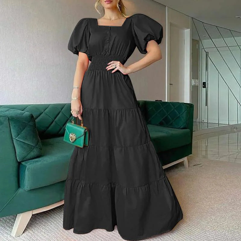 Vestido Largo de Rayas