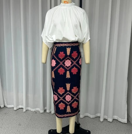 Conjunto de de Falda Estampada