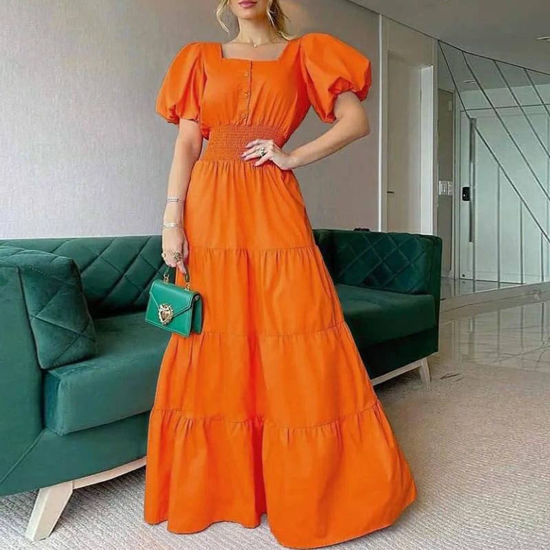 Vestido Largo de Rayas