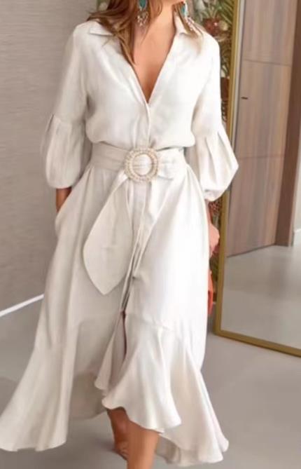 Vestido Asimétrico de Primavera S-XL