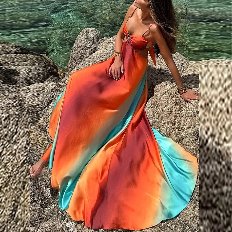 Vestido Largo de Tirantes