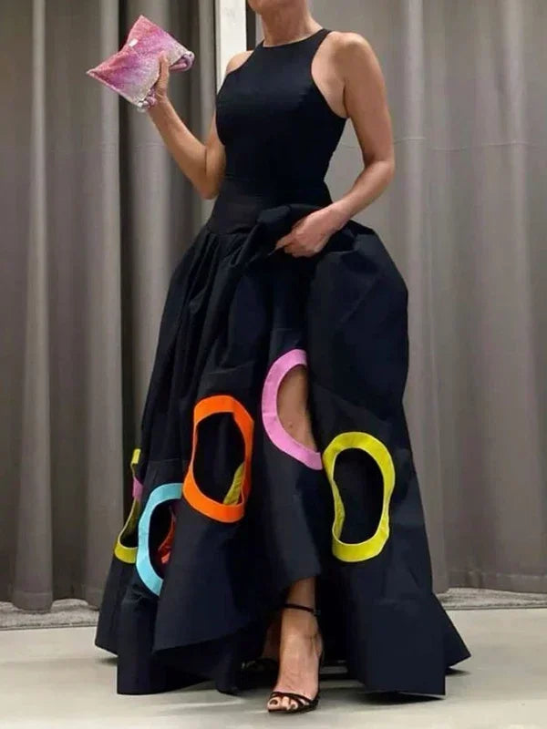 Vestido con Calado y Plisados S-XXL