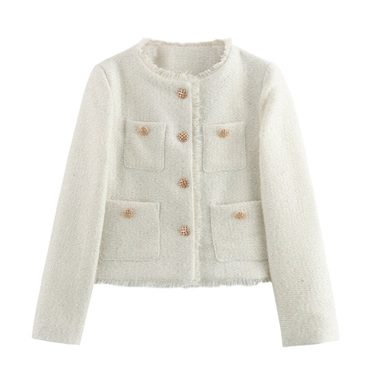 Chaqueta Tweed Vintage para Mujer