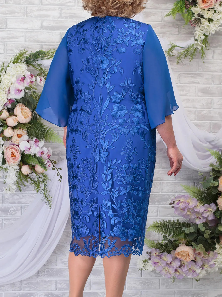 Vestido de Verano Plus Size para Invitadas de Boda