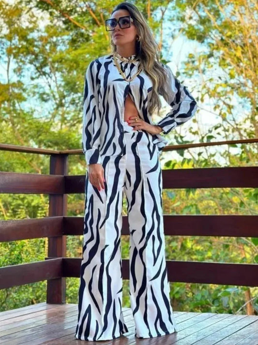 Conjunto Casual Fashion Estampado S-2XL