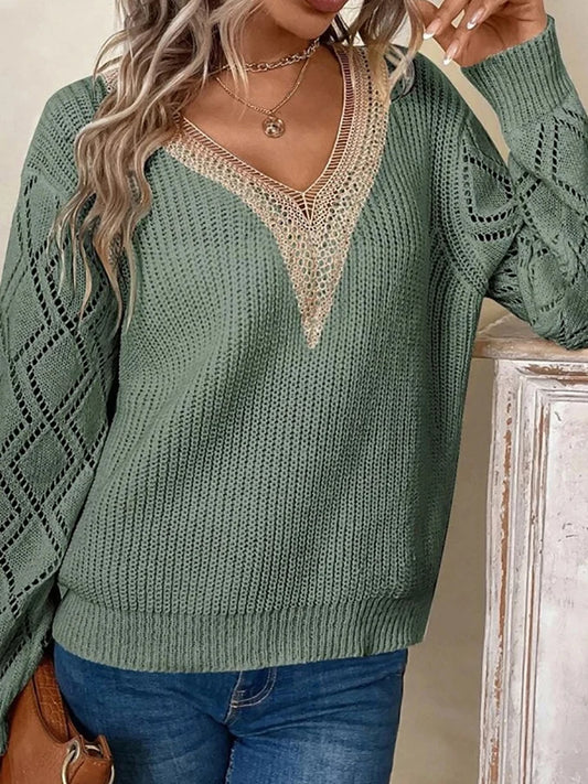 Loose V-Neck Sweater