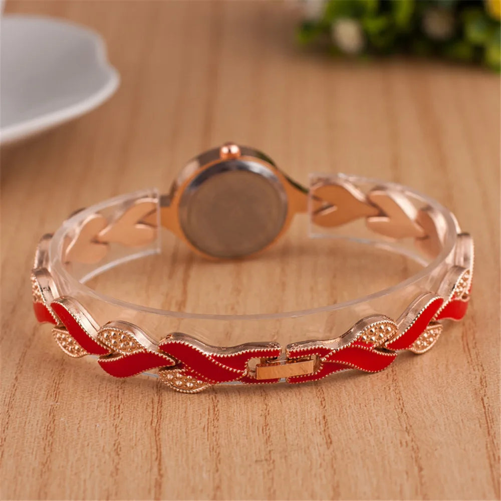 Conjunto de 3 Piezas de Joyería + Reloj de Cuarzo
