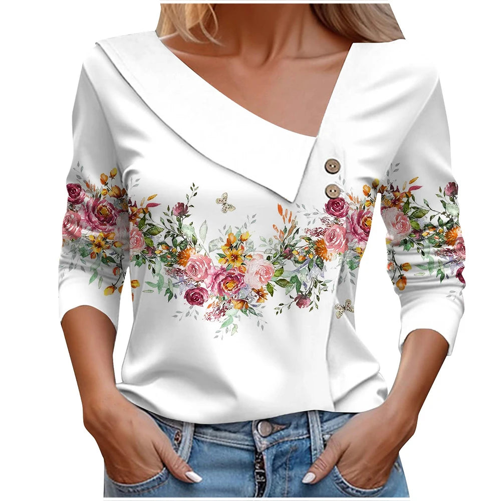 Blouses with Floral Print