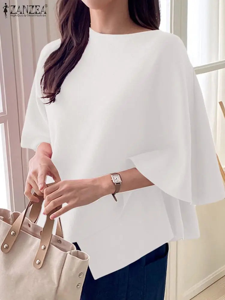 Blusa elegante con volante