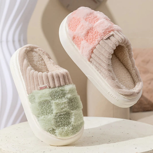 Warm Non-Slip Winter Slippers for Couples