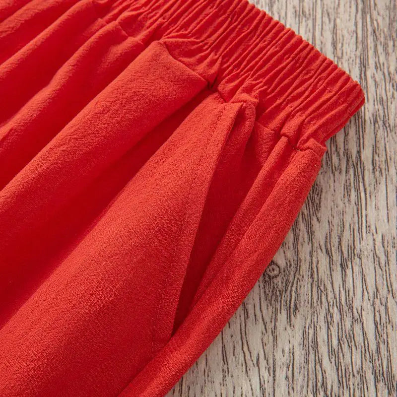 Pantalón de Algodón y Lino