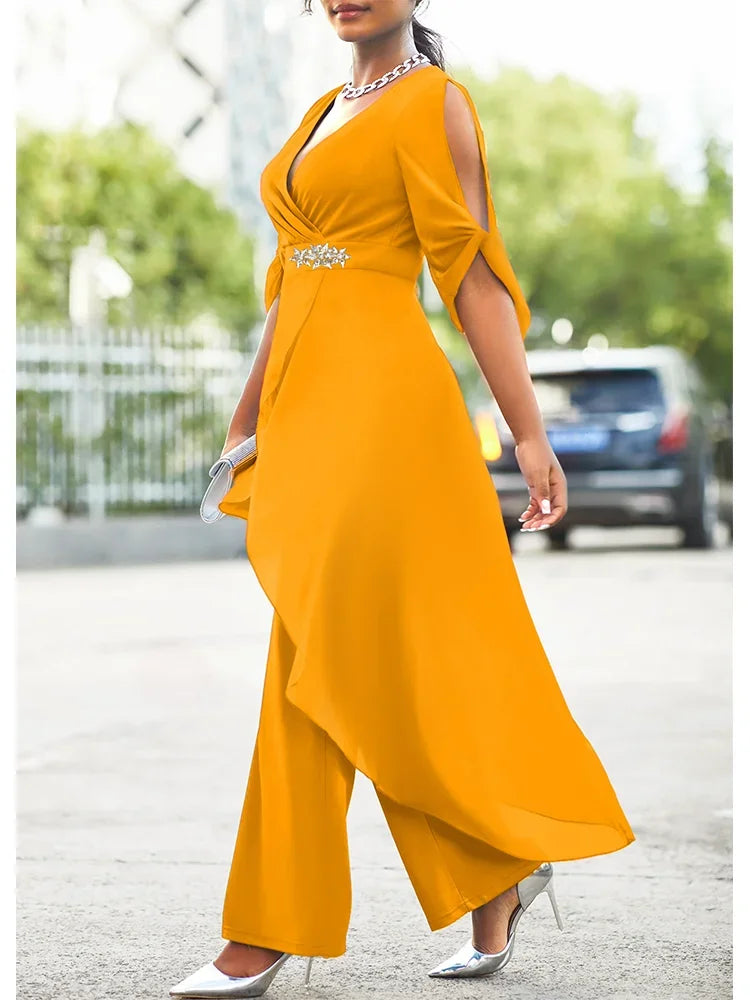 Conjunto de Noche Talla Grande de Chiffon