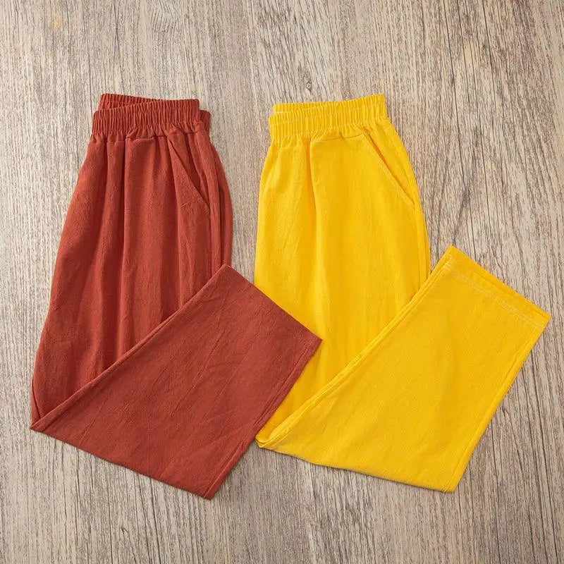 Pantalón de Algodón y Lino