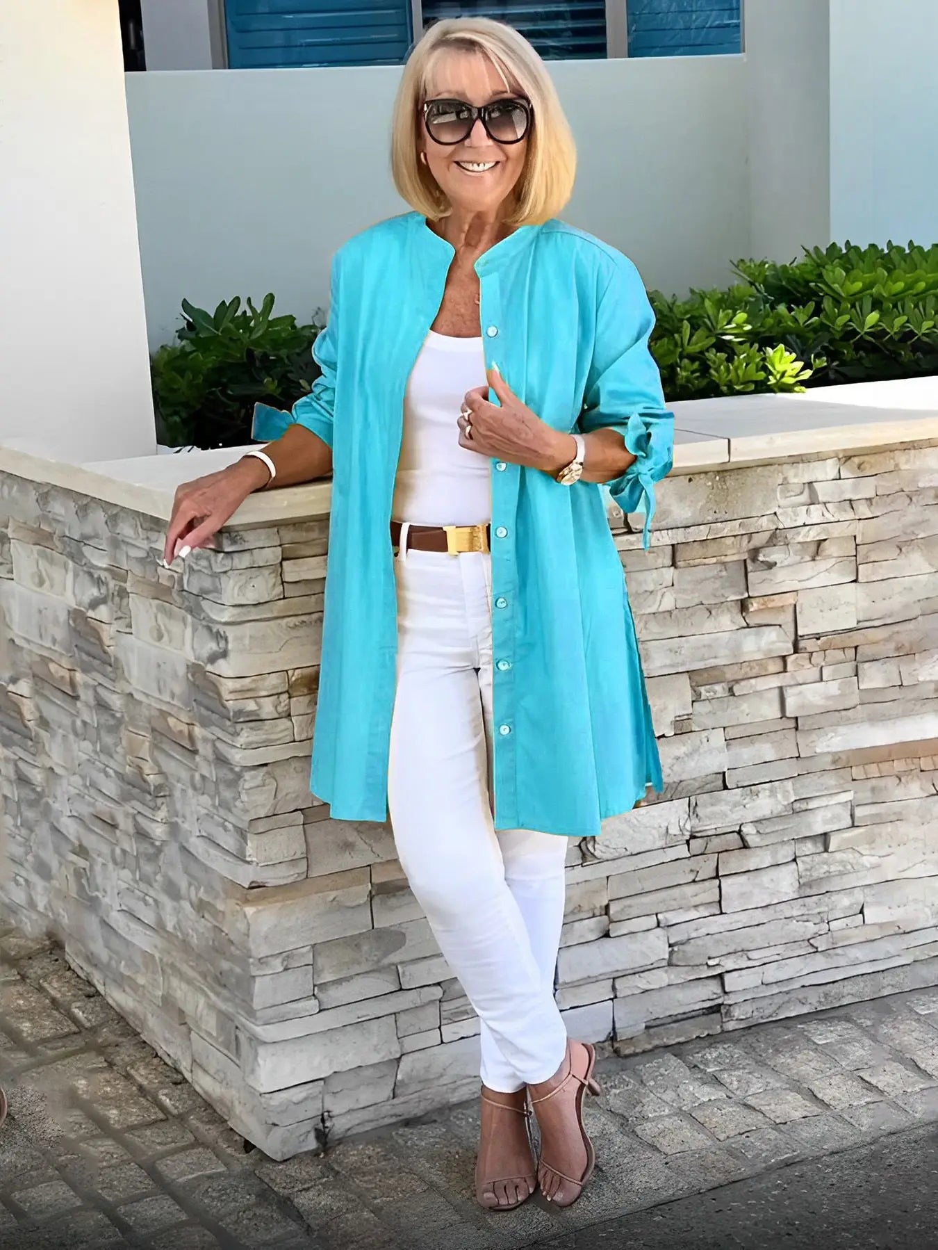 Blusa Cárdigan Estilo Profesional y Casual