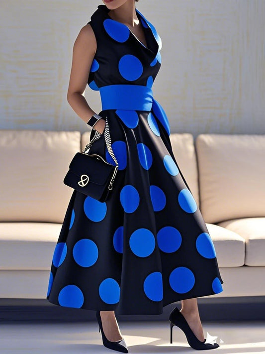 Vestido Elegante Polkadot S-XXL