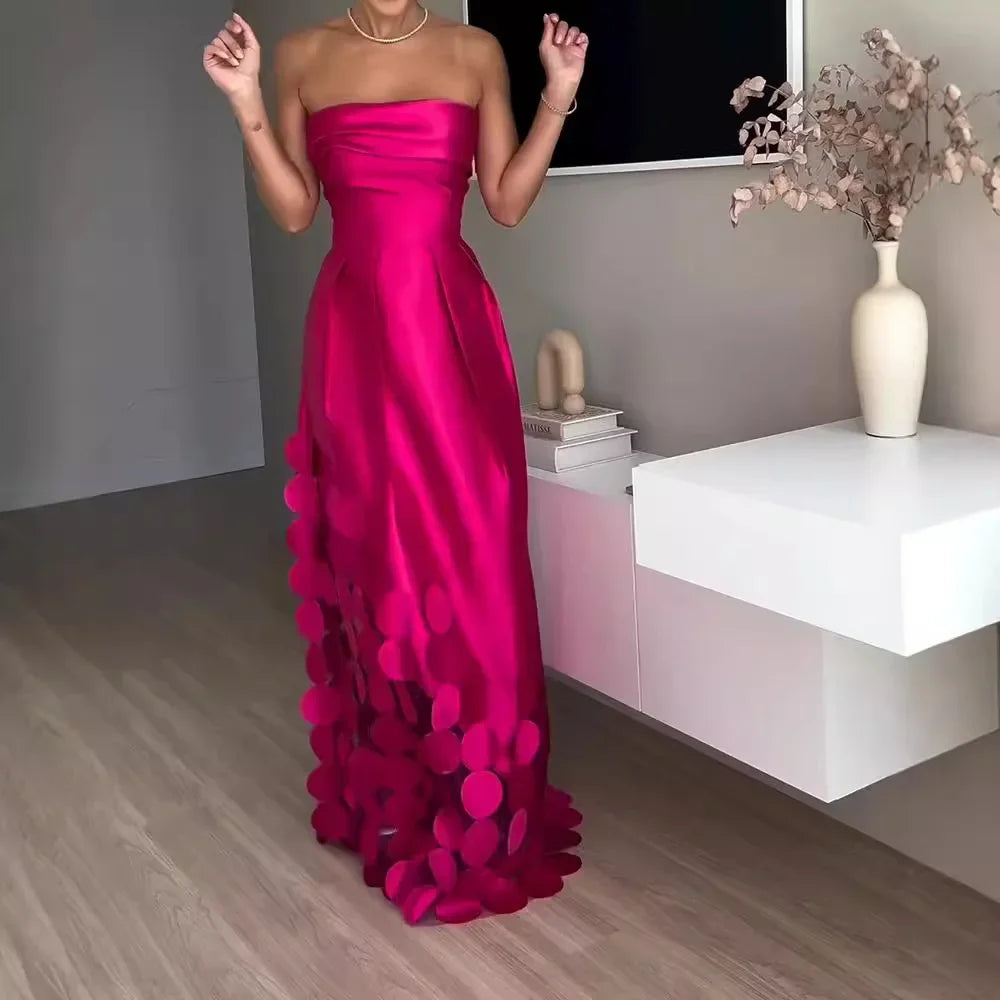 Vestido Fucsia Elegante