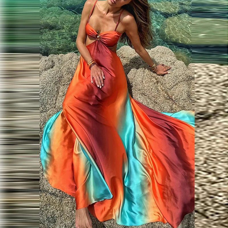 Vestido Largo de Tirantes