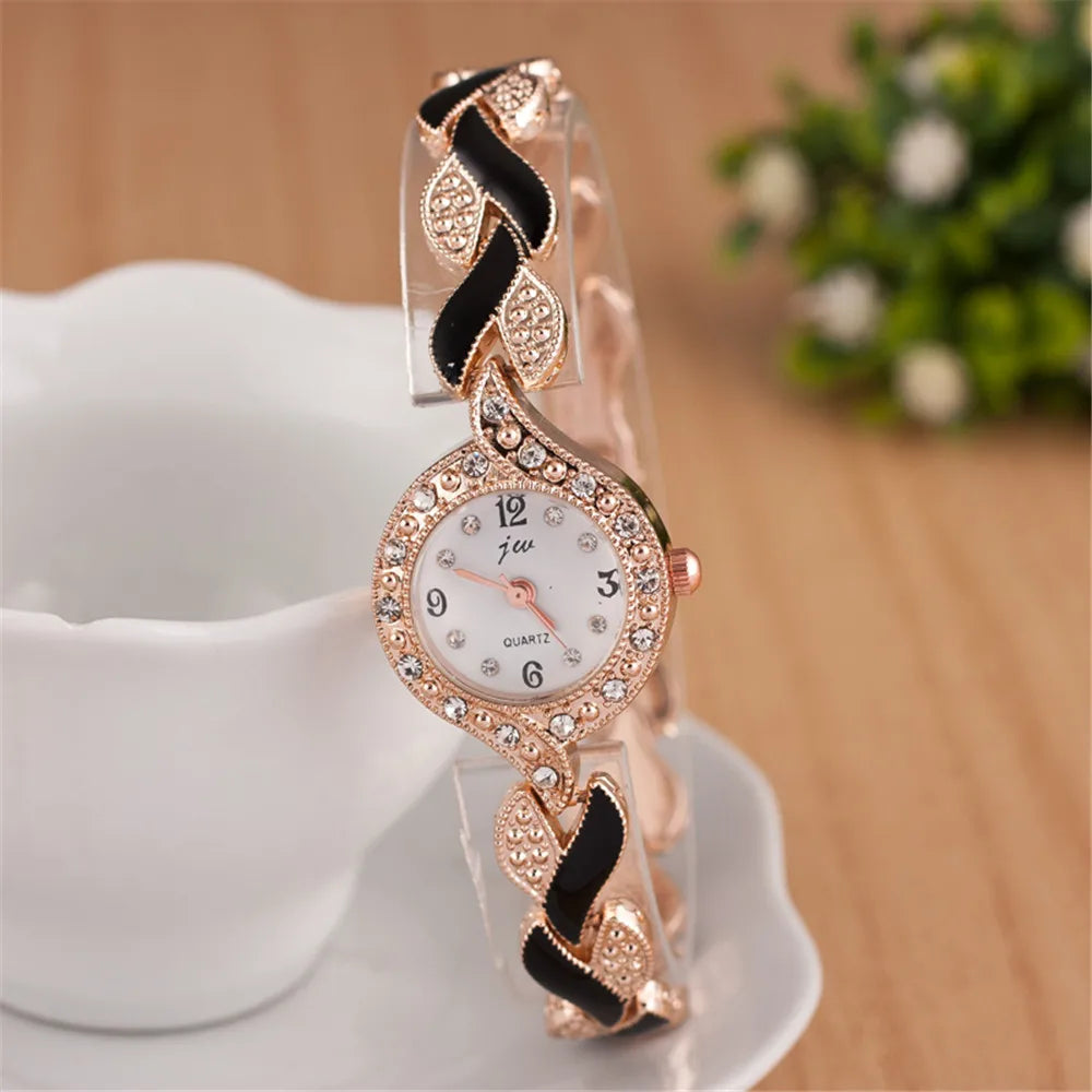Conjunto de 3 Piezas de Joyería + Reloj de Cuarzo