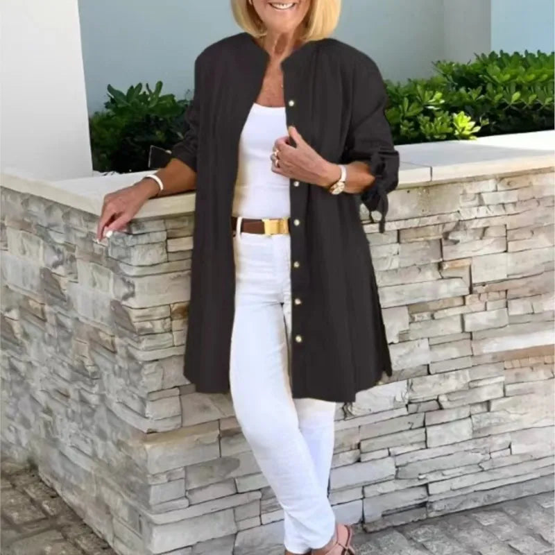 Blusa Cárdigan Estilo Profesional y Casual