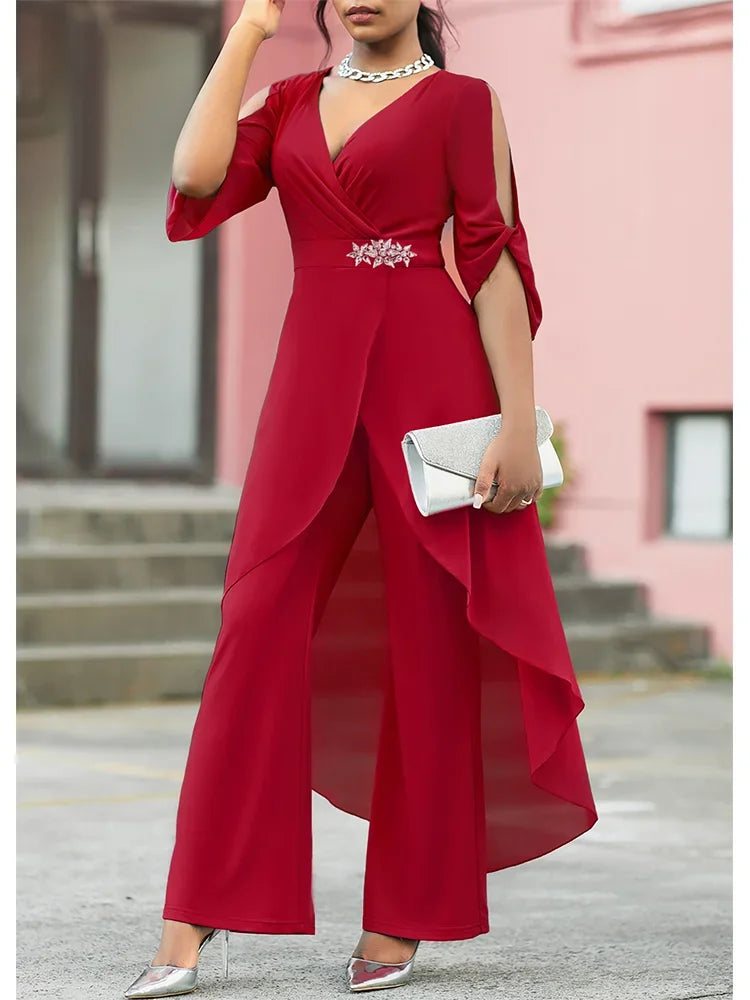 Conjunto de Noche Talla Grande de Chiffon