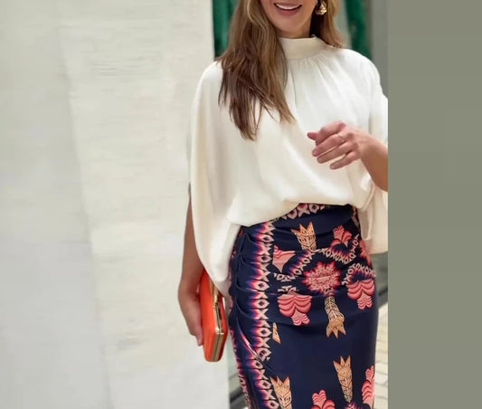 Conjunto de de Falda Estampada