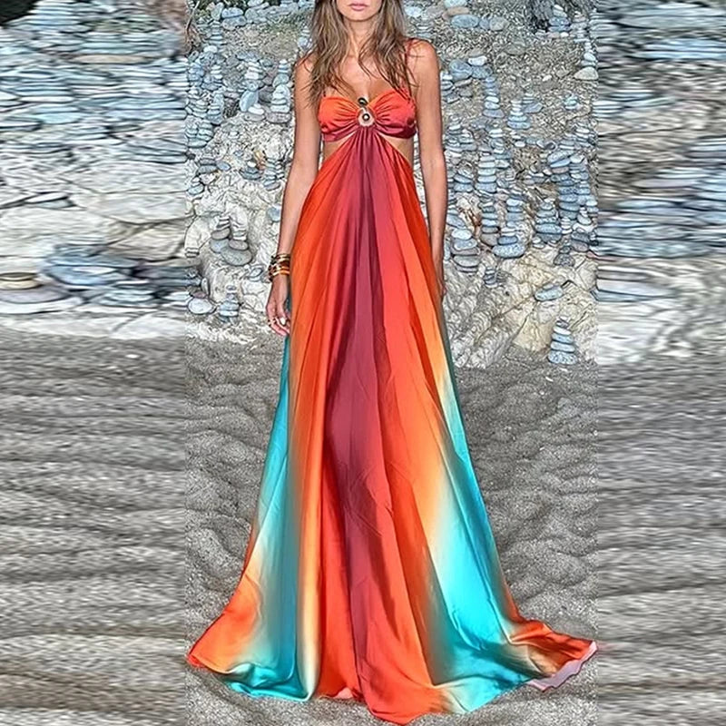 Vestido Largo de Tirantes