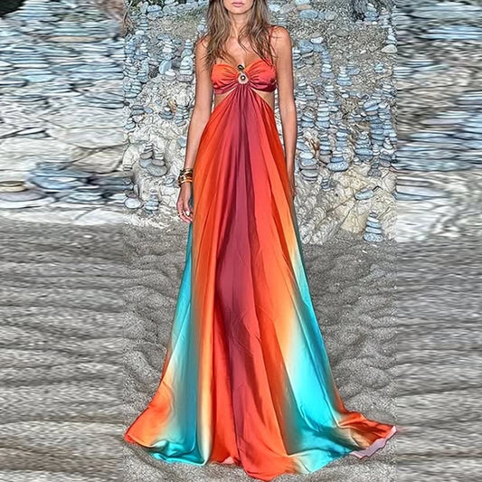 Vestido Largo de Tirantes