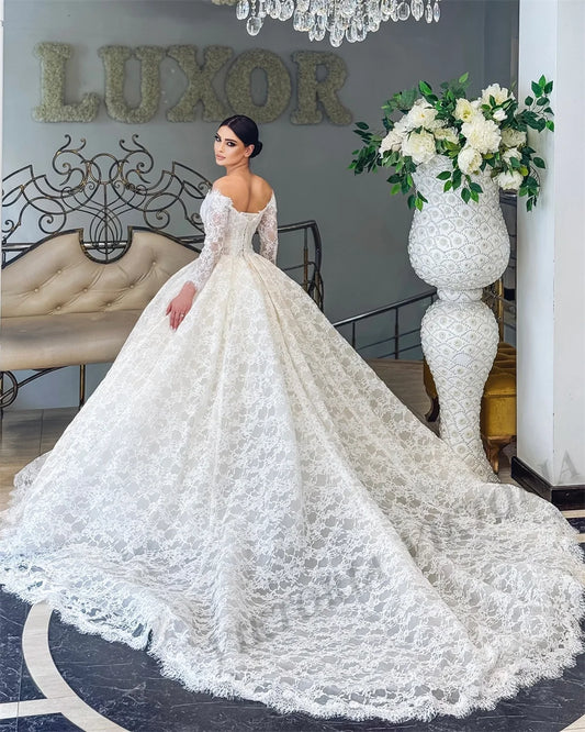 Vestido de Novia de Encaje Estilo Princesa