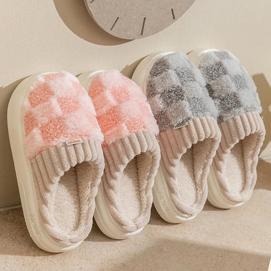 Warm Non-Slip Winter Slippers for Couples