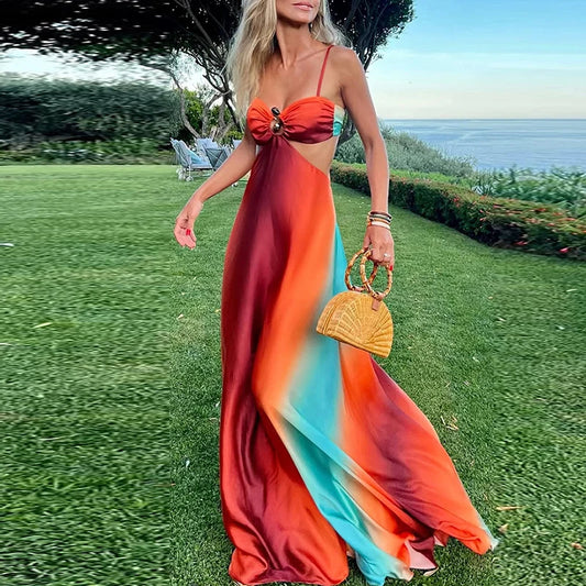 Vestido Largo de Tirantes