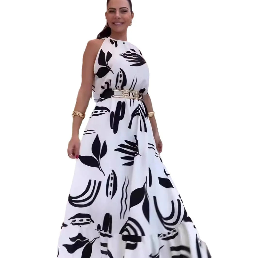 Vestido Maxi Estampado Elegante