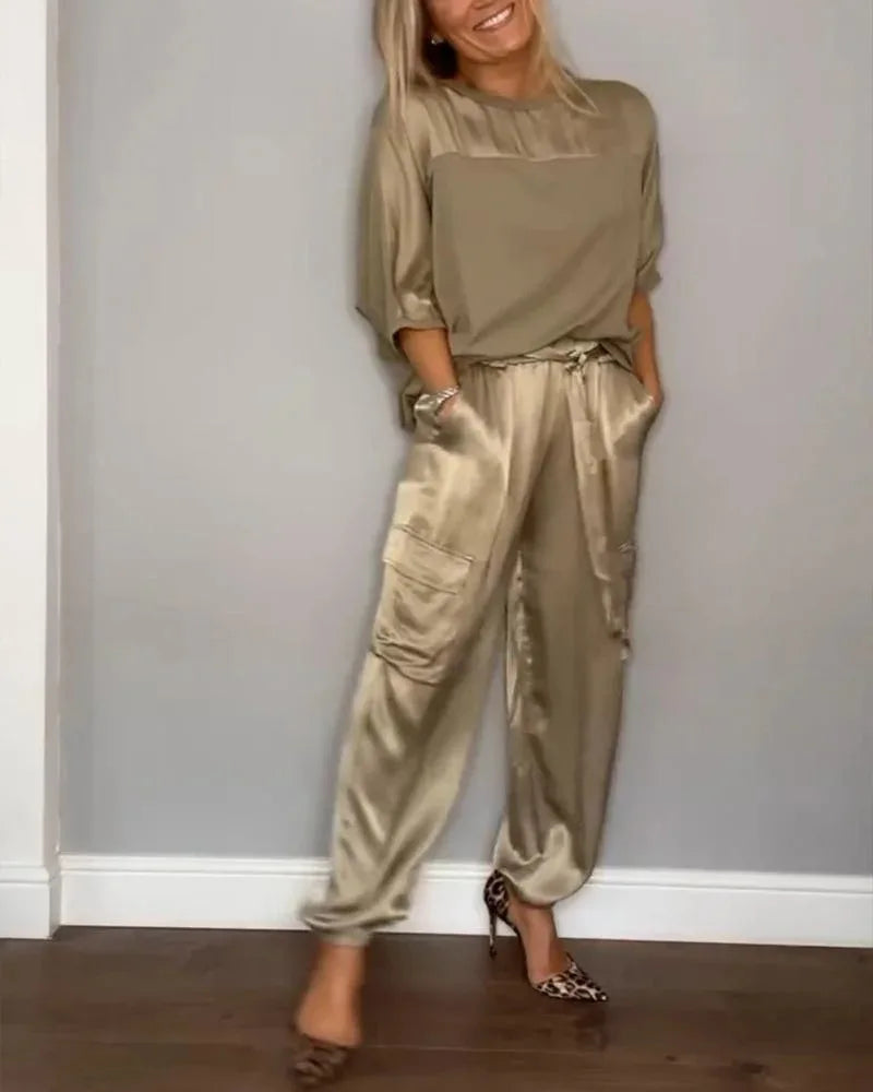 Conjunto Dos Piezas Satinado