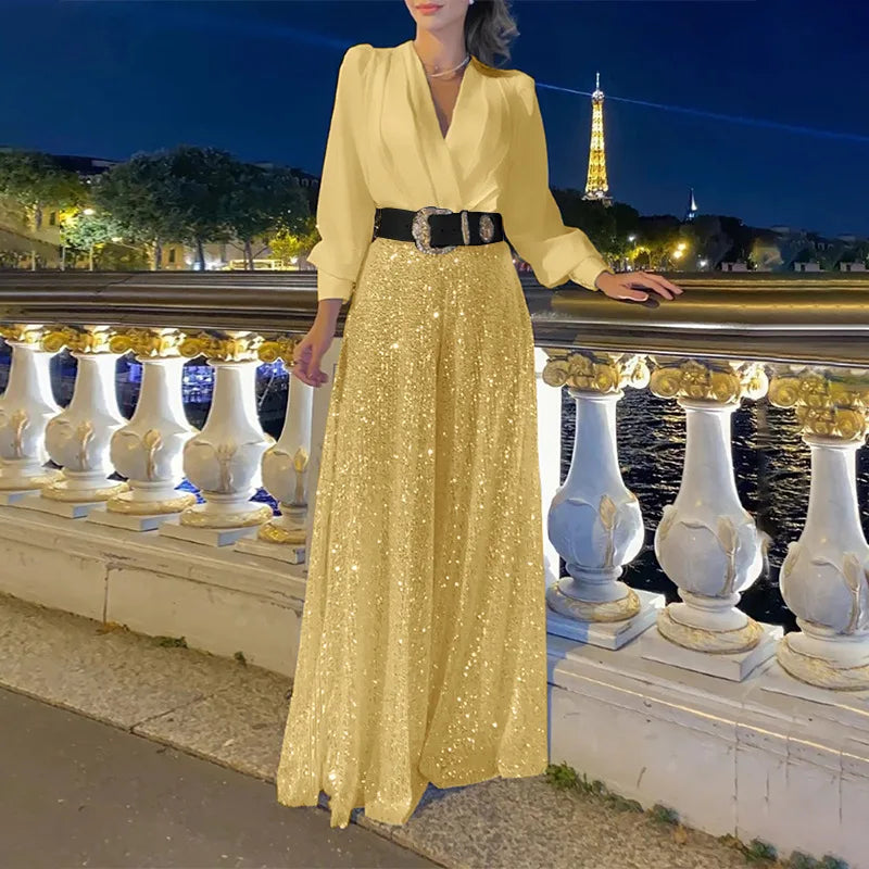 Conjunto Elegante Escote V