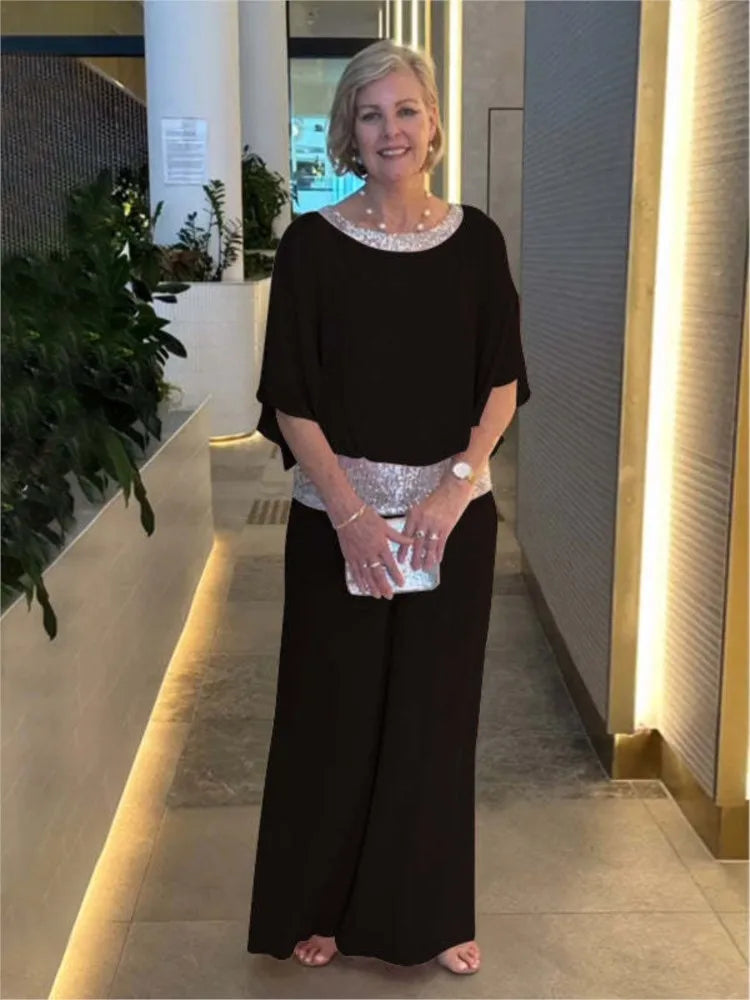 Conjunto Elegante con Lentejuelas S-XXXL