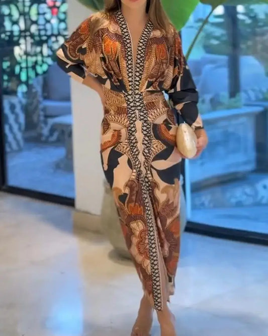 Vestido Bodycon Vintage Barroco S-XL