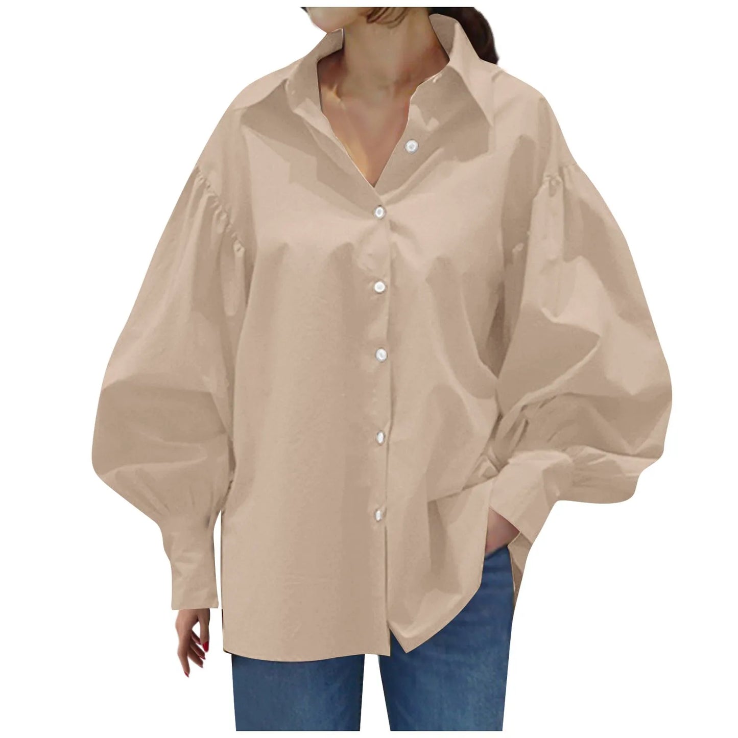 Blusa Mangas Farol S-5XL